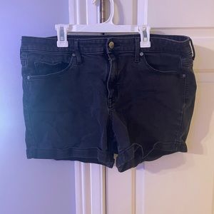 Black Jean Shorts
